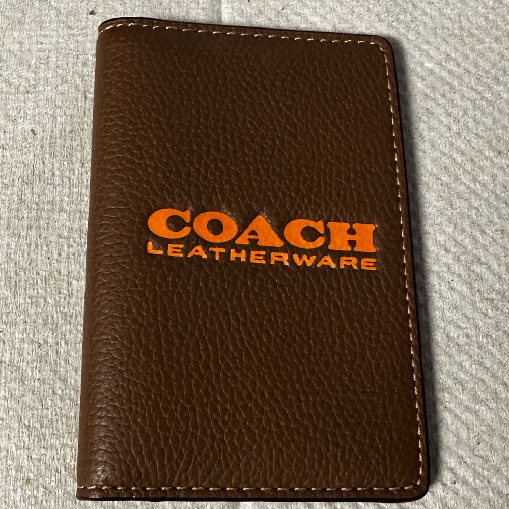 Coach brown leather wallet